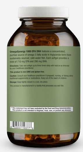 RetzlerRx® OmegaSynergy EPA-DHA 1000 – High Absorption Triglyceride Fish Oil Cardiometabolic & Heart Health Collection HormoneSynergy