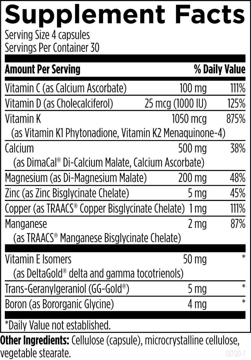 Bone Support – Advanced Calcium, Magnesium & Vitamin K2 Supplement - RetzlerRx® Bone and Joint Health Dr. Retzler’s Line of Premier Supplements HormoneSynergy