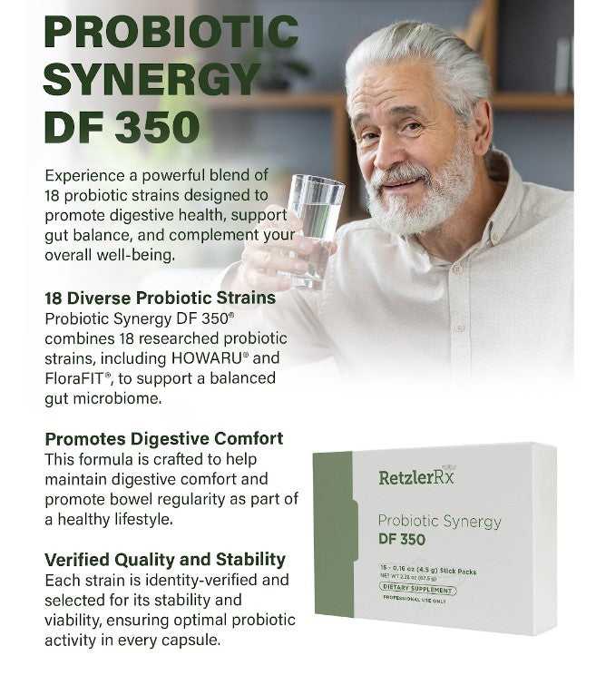 Probiotic Synergy DF350 – Ultra-High Potency, Multi-Strain Probiotic Probiotic Dr. Retzler’s Line of Premier Supplements HormoneSynergy