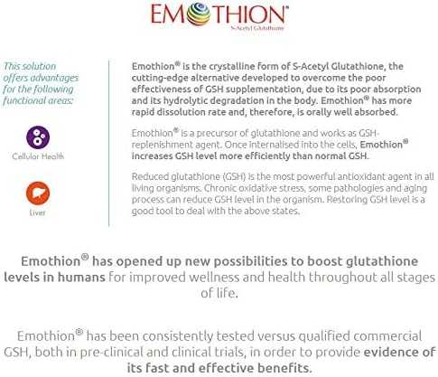S-Acetyl Glutathione – Emothion® Advanced Antioxidant 120 ea. Acid-Resistant Capsules Antioxidants Dr. Retzler’s Line of Premier Supplements HormoneSynergy