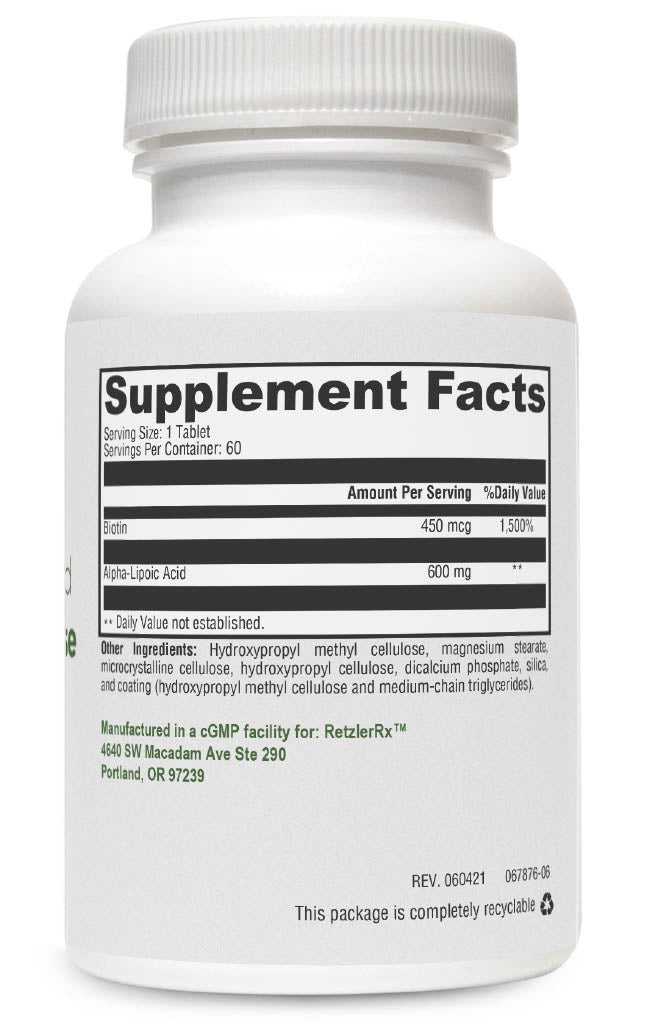 Alpha Lipoic Acid Controlled Release with Biotin – Advanced Antioxidant & Metabolic Support Antioxidants Dr. Retzler’s Line of Premier Supplements HormoneSynergy