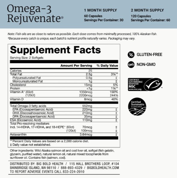 Big Bold Health Omega-3 Rejuvenate