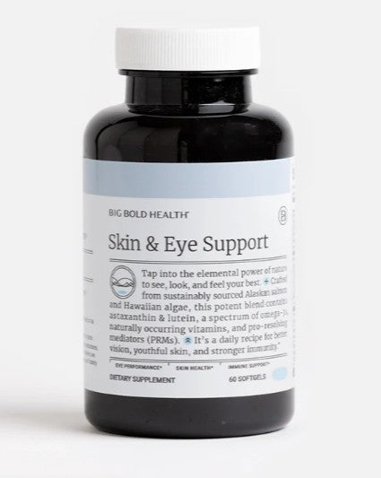 Big Bold Health Skin and Eye Support omega-3 astaxanthin lutein supplement for skin eye and immune support