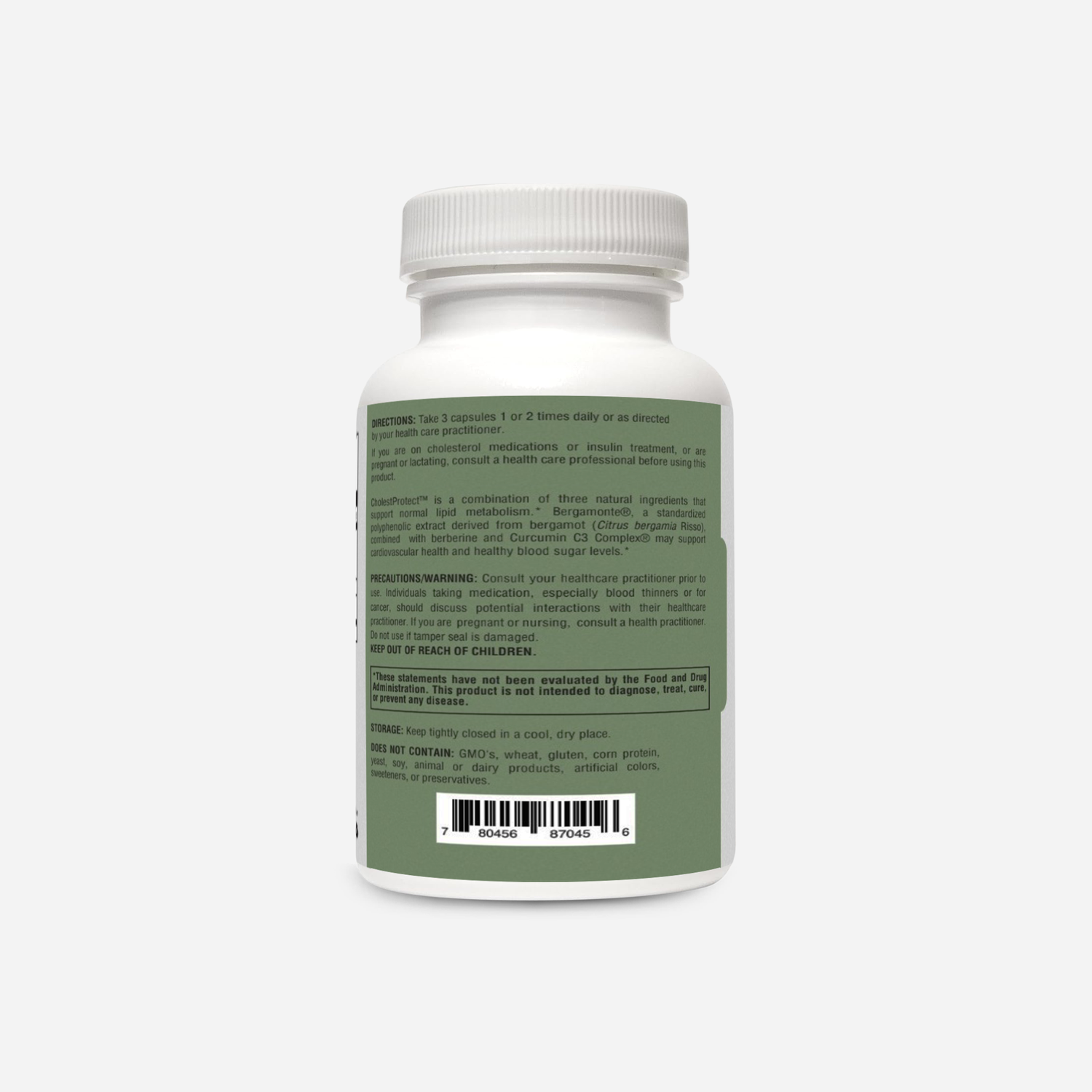 Cholest Protect - Citrus Bergamot, Curcumin and Berberine Cardiovascular Support Cardiometabolic & Heart Health Collection HormoneSynergy