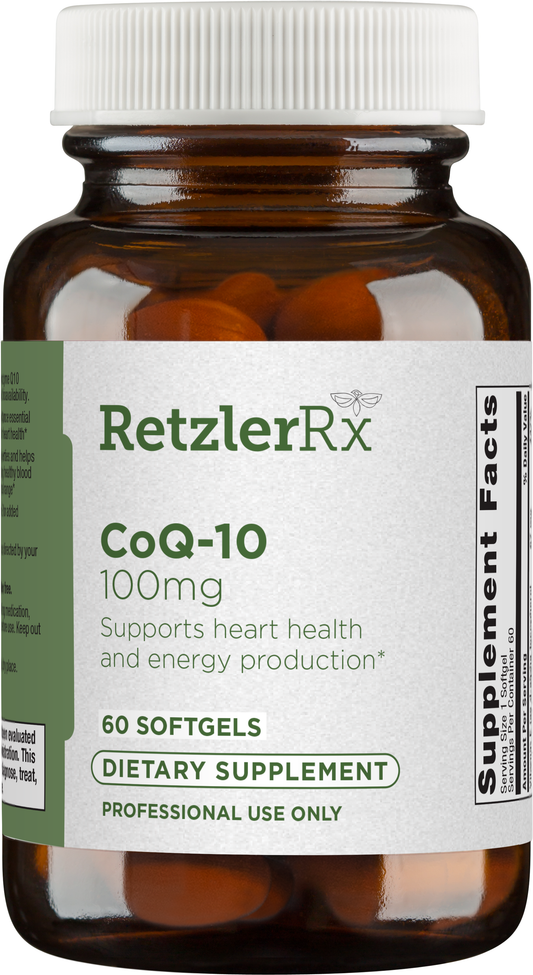 CoQ10 100 mg by RetzlerRx® | Heart Health & Energy Support Cardiovascular Support Cardiometabolic & Heart Health Collection HormoneSynergy