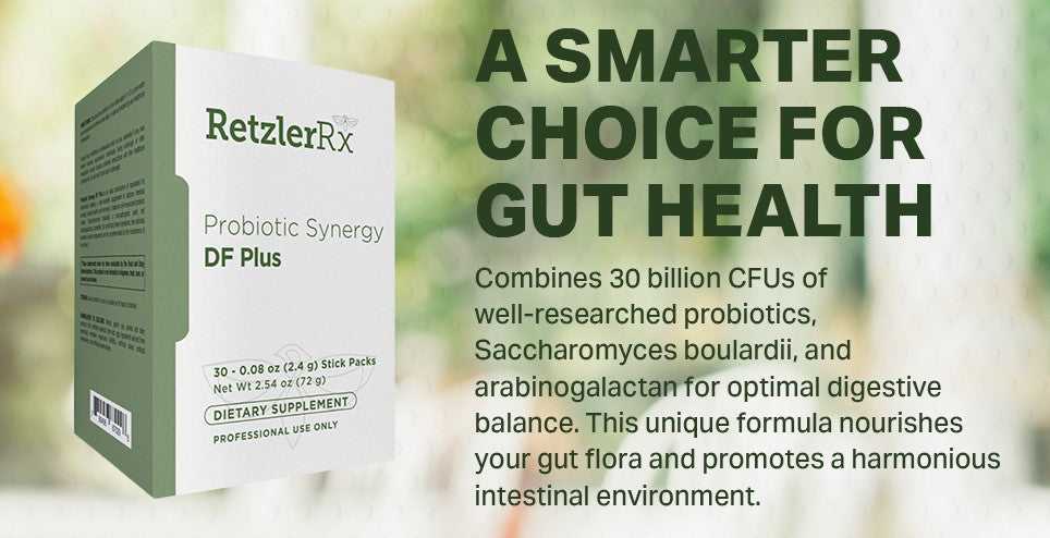 RetzlerRx® Probiotic Synergy DF Plus – On-the-Go Digestive & Immune Support Dr. Retzler’s Line of Premier Supplements HormoneSynergy