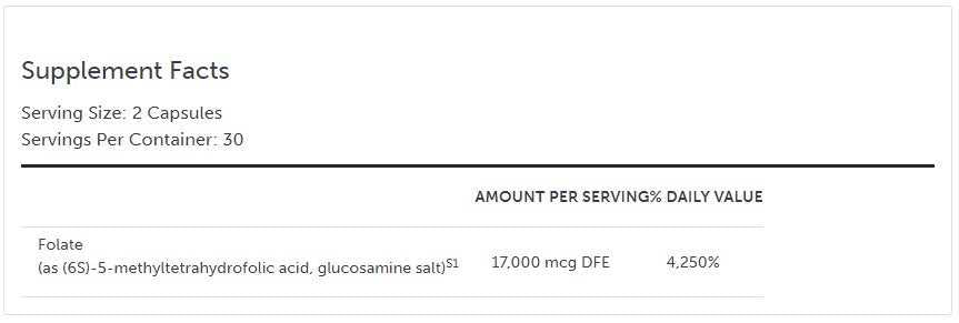 5-MTHF Extra Strength | Advanced Folate Supplement for Energy & Heart Health | Premium RetzlerRx Supplement 5-MTHF / Methylation Dr. Retzler’s Line of Premier Supplements HormoneSynergy