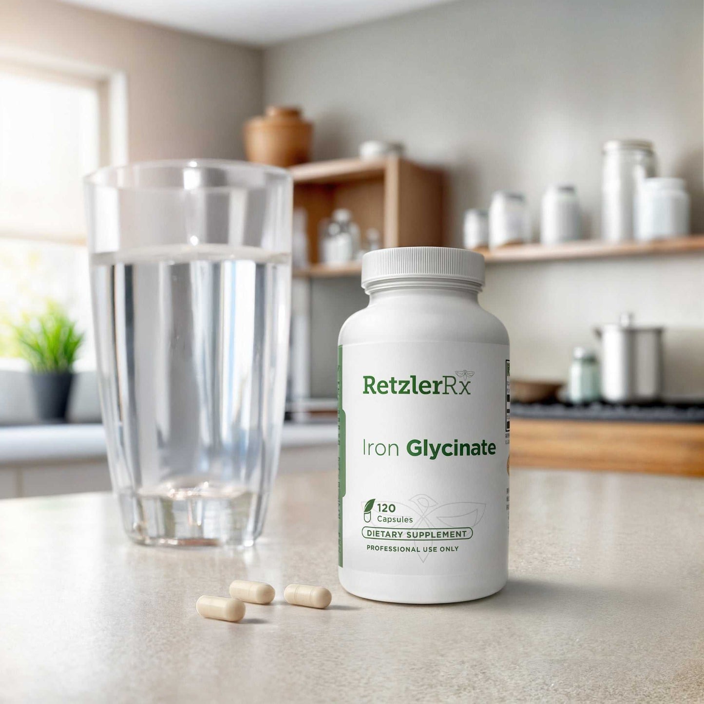 Iron Glycinate – Gentle, Highly Absorbable Ferrochel® Iron (29 mg) by RetzlerRx® Dr. Retzler’s Line of Premier Supplements HormoneSynergy