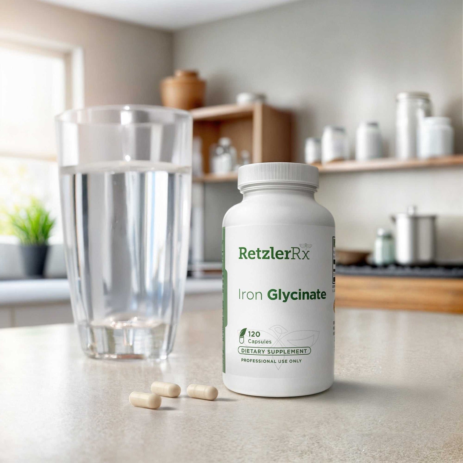 Iron Glycinate – Gentle, Highly Absorbable Ferrochel® Iron (29 mg) by RetzlerRx® Dr. Retzler’s Line of Premier Supplements HormoneSynergy