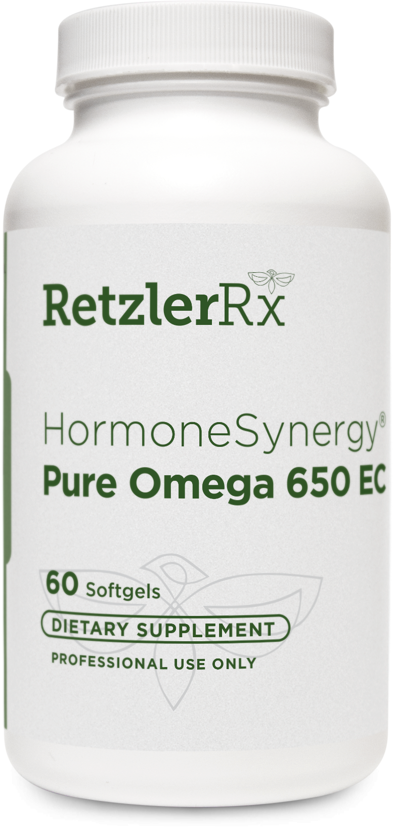 RetzlerRx Pure Omega 650 EC with MaxSimil omega-3 fish oil for heart, brain, joint, and inflammatory support