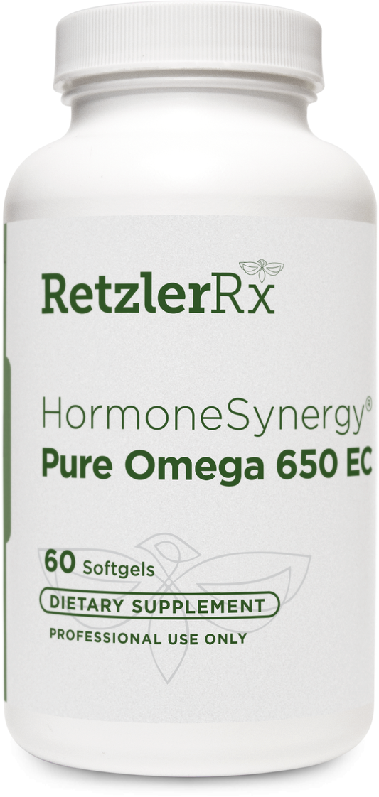 RetzlerRx Pure Omega 650 EC with MaxSimil omega-3 fish oil for heart, brain, joint, and inflammatory support