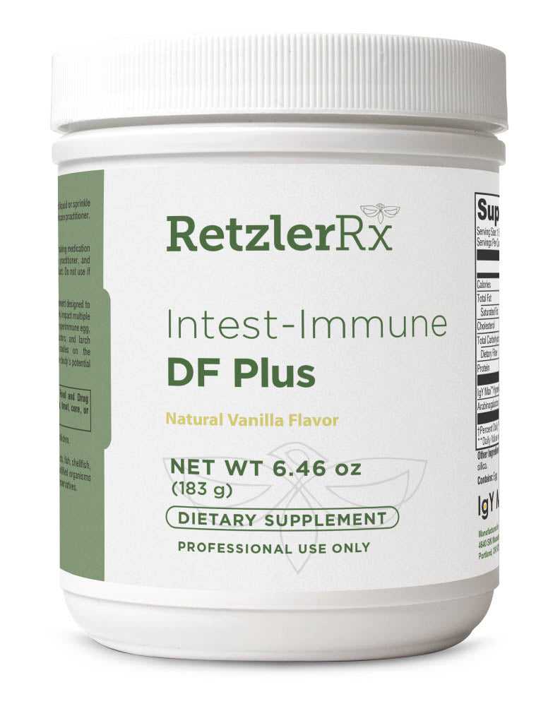 RetzlerRx Intest-Immune DF Plus dairy-free powder for gut barrier, microbiome, and immune support