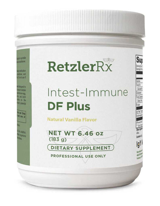 RetzlerRx Intest-Immune DF Plus dairy-free powder for gut barrier, microbiome, and immune support
