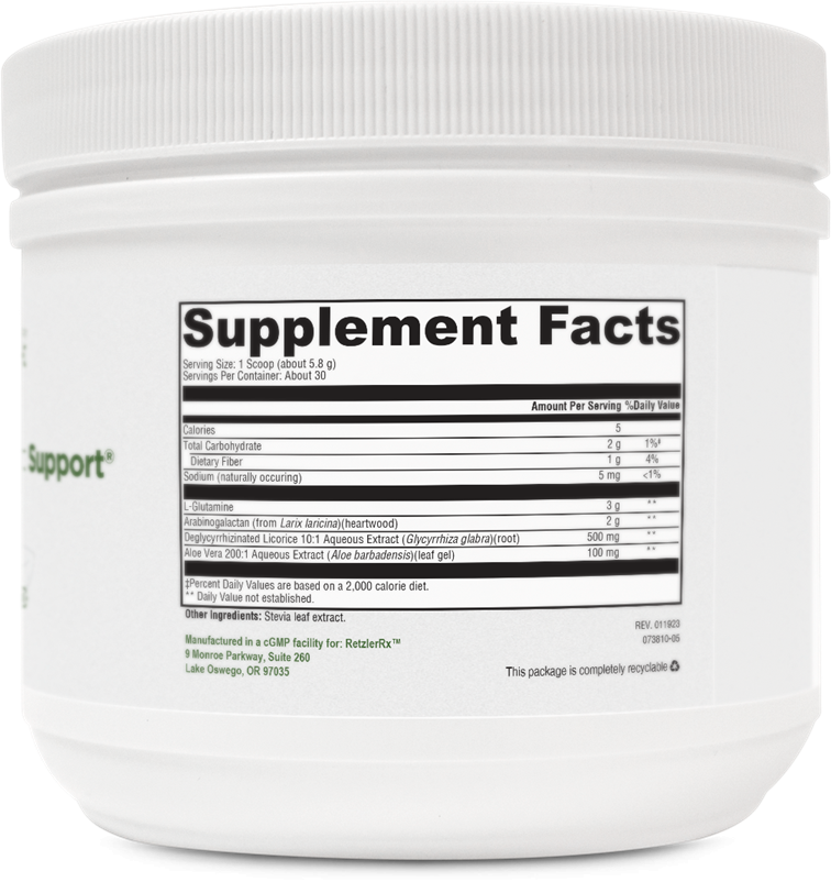 Leaky Gut Support – Gut Lining Integrity & Digestive Comfort Formula Dr. Retzler’s Line of Premier Supplements HormoneSynergy