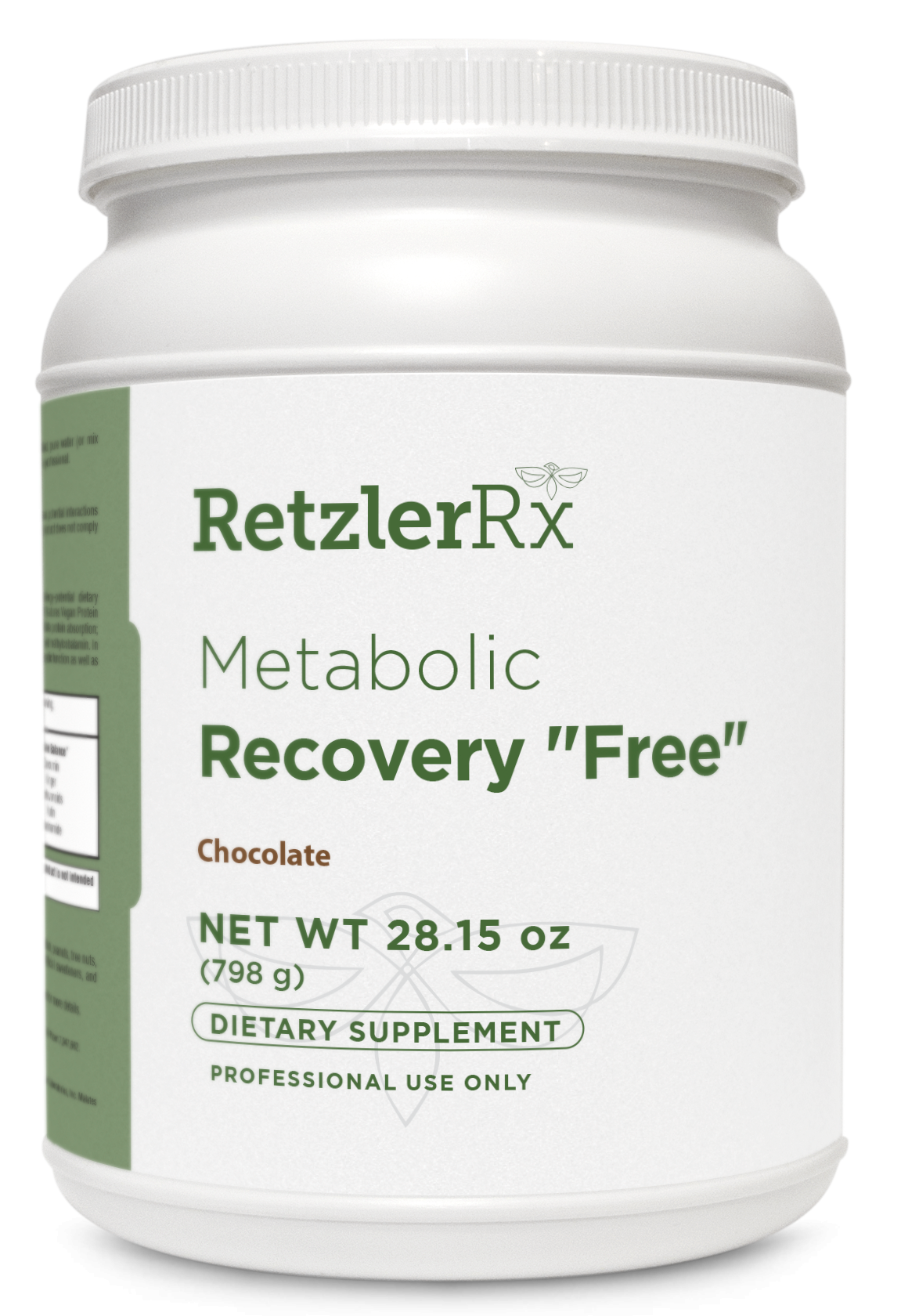 RetzlerRx Metabolic Recovery Formula GHI Creamy Chocolate vegan protein for digestive health liver detox and metabolic support
