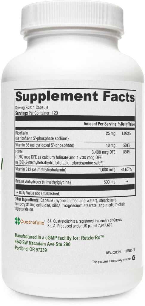 Methyl B Synergy – Activated B Vitamins with Methylfolate & Methylcobalamin 5-MTHF / Methylation Dr. Retzler’s Line of Premier Supplements HormoneSynergy