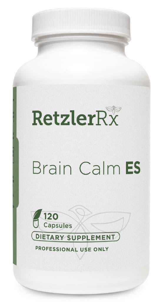 RetzlerRx Brain Calm Extra Strength supplement for stress support calm focus and mood balance