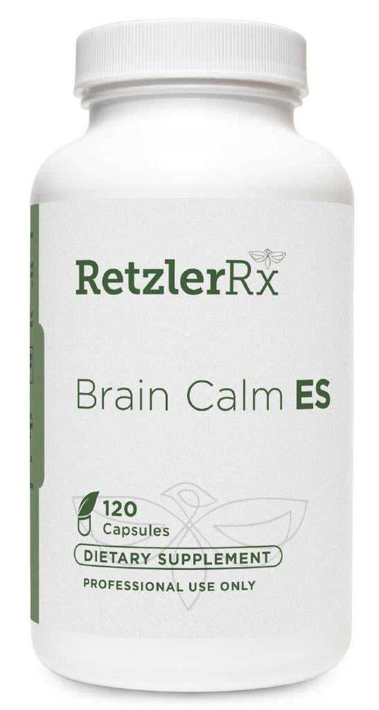 RetzlerRx Brain Calm Extra Strength supplement for stress support calm focus and mood balance