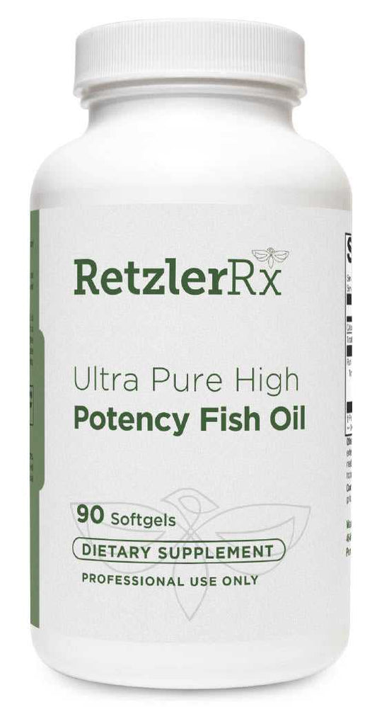 RetzlerRx® Ultra Pure High Potency Fish Oil 900 EC – Premium Omega-3 Supplement Omega 3's Cardiometabolic & Heart Health Collection HormoneSynergy
