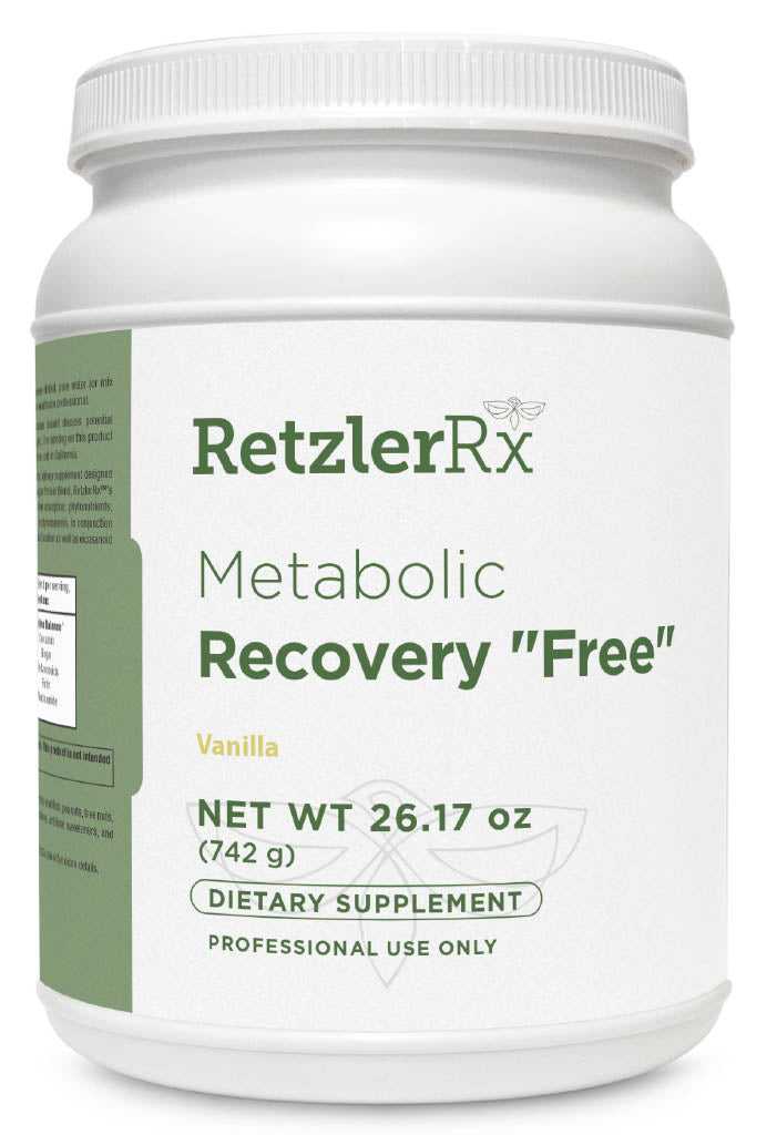 RetzlerRx Metabolic Recovery Formula GHI Vanilla vegan protein for digestive health liver detox and metabolic recovery