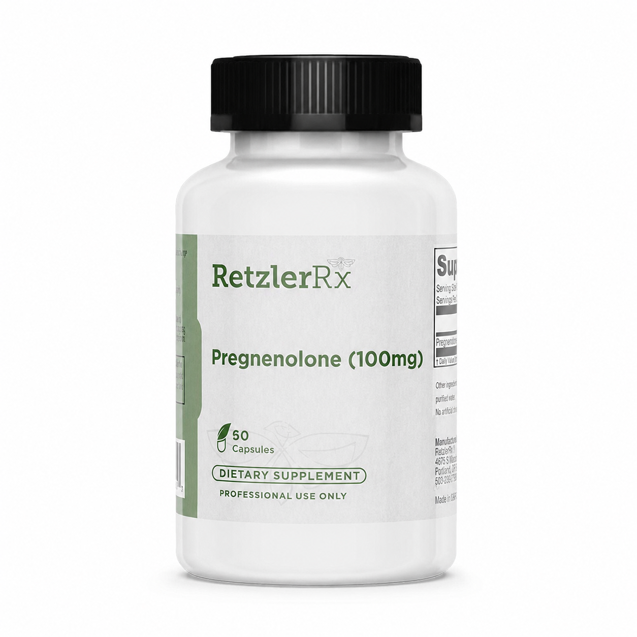 Micronized Pregnenolone 100 mg 60 Capsules | Hormonal Balance & Cognitive Support | RetzlerRx®