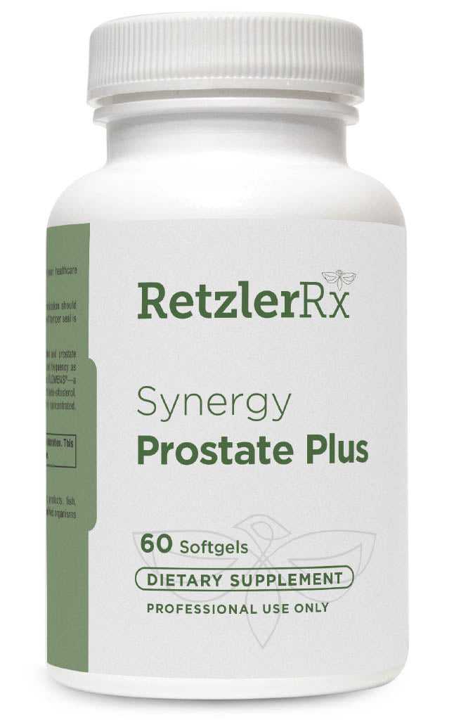 RetzlerRx Synergy Prostate Plus with Flowens cranberry powder for prostate and urinary health support