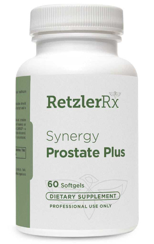 RetzlerRx Synergy Prostate Plus with Flowens cranberry powder for prostate and urinary health support