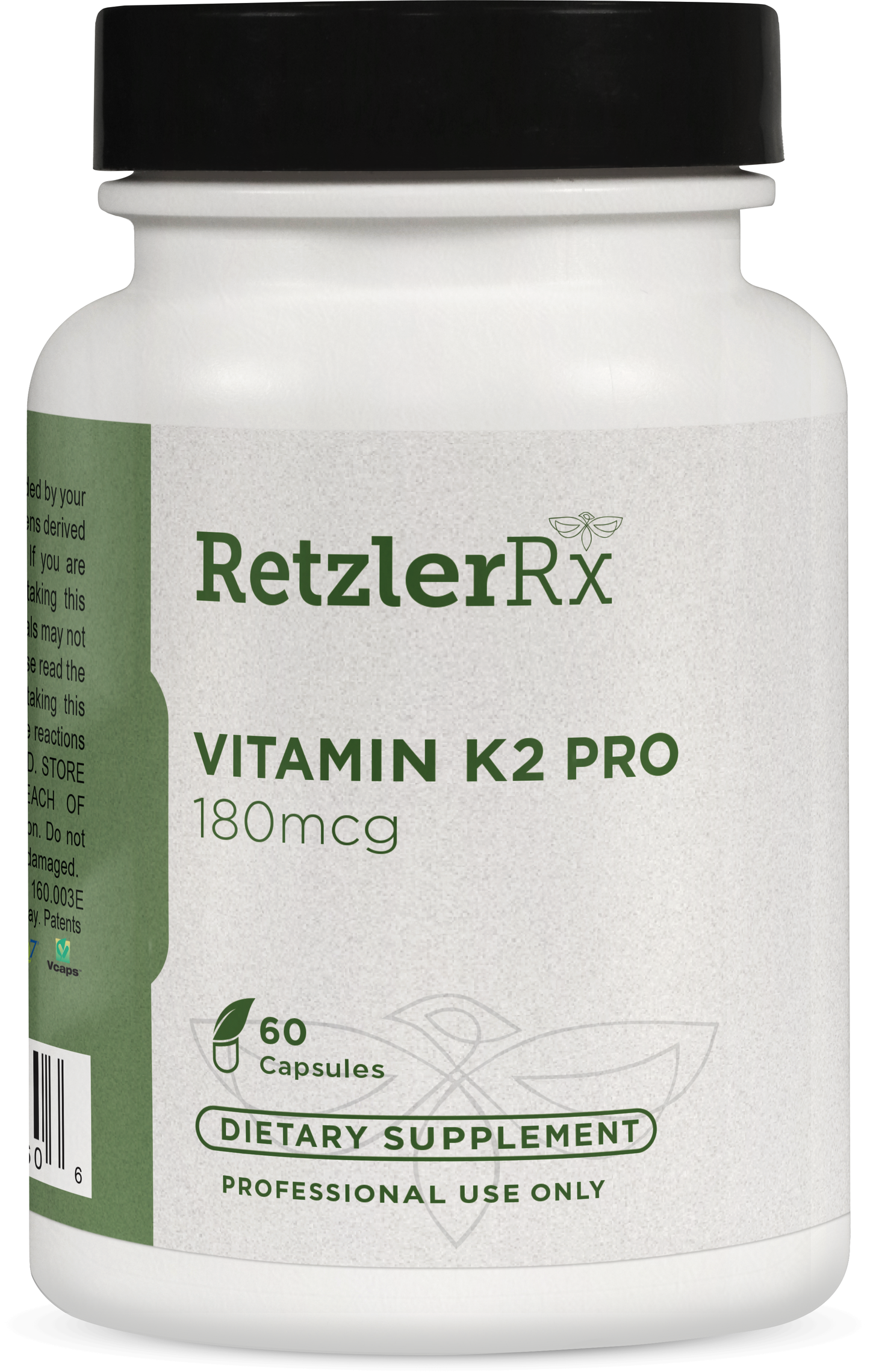 Vitamin K2 180 mcg – MenaQ7® PRO MK-7 for Bone & Vascular Support by RetzlerRx® Cardiovascular Support Cardiometabolic & Heart Health Collection HormoneSynergy