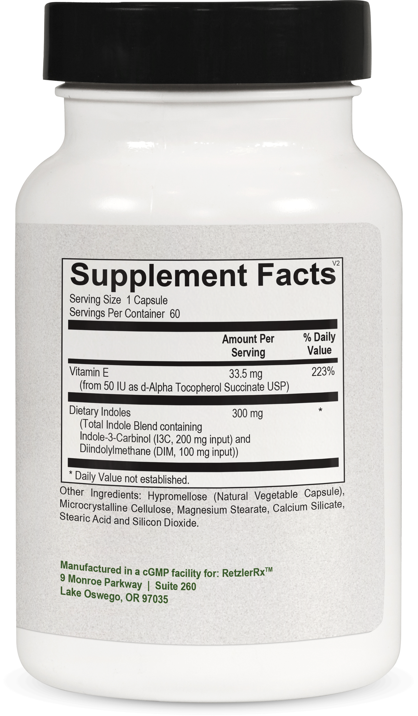 Estro Protect DIM – Advanced Estrogen Balance Formula with Indole-3-Carbinol by RetzlerRx® Antioxidant Dr. Retzler’s Line of Premier Supplements HormoneSynergy