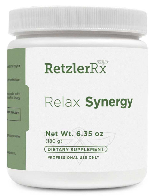 RetzlerRx Relax Synergy unflavored drink mix for calm mood and stress support