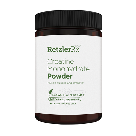 Creatine Monohydrate Powder – Micronized Creatine for Strength, Power & Recovery by RetzlerRx® Protein and Collagen Dr. Retzler’s Line of Premier Supplements HormoneSynergy