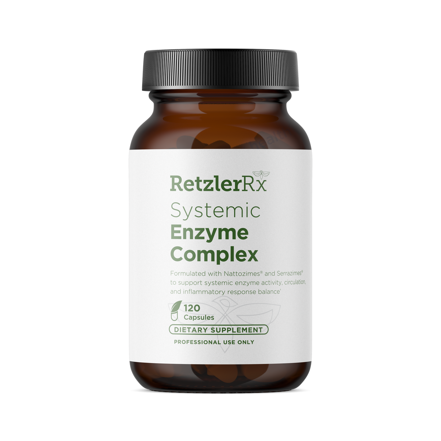 RetzlerRx®   Systemic Enzyme Complex Nattokinase and Serrapeptase to support systemic enzyme activity, circulation, and inflammatory balance