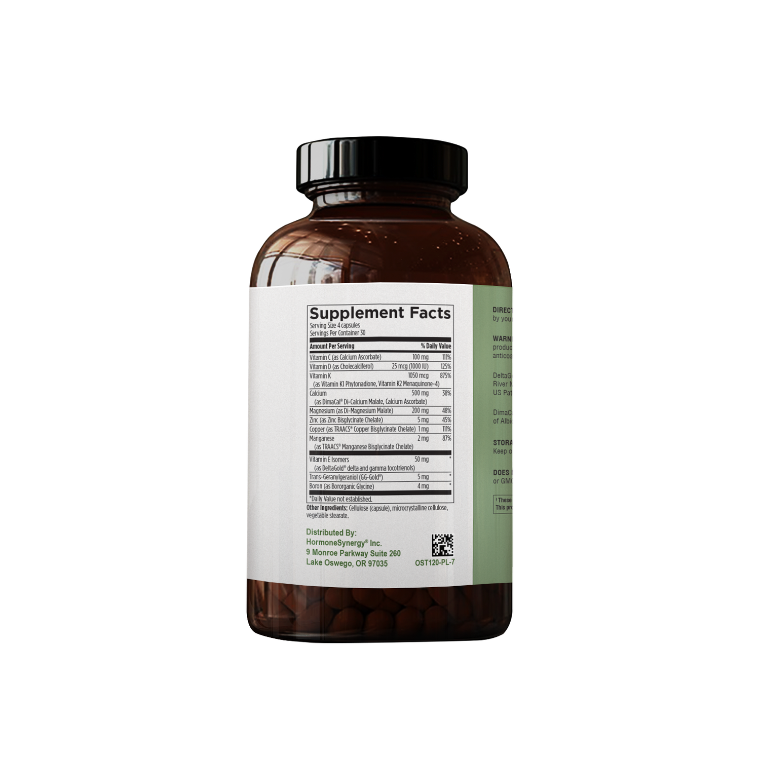 Bone Support – Advanced Calcium, Magnesium & Vitamin K2 Supplement - RetzlerRx® Bone and Joint Health Dr. Retzler’s Line of Premier Supplements HormoneSynergy