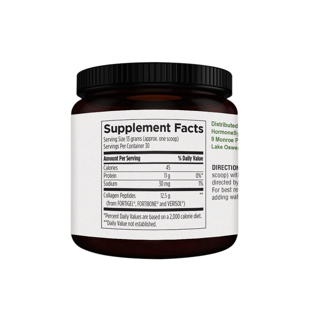 Collagen Peptides – Hydrolyzed Collagen Powder with FORTIGEL®, FORTIBONE® & VERISOL® by RetzlerRx® Protein and Collagen Dr. Retzler’s Line of Premier Supplements HormoneSynergy