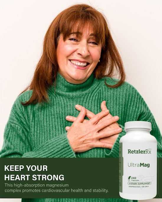 UltraMag – Albion® TRAACS® Magnesium Lysinate Glycinate by RetzlerRx® Minerals Dr. Retzler’s Line of Premier Supplements HormoneSynergy