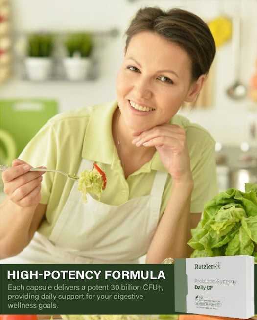 Probiotic Synergy Daily DF30 – Daily Gut & Immune Support by RetzlerRx® Probiotics Dr. Retzler’s Line of Premier Supplements HormoneSynergy