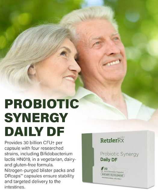 Probiotic Synergy Daily DF30 – Daily Gut & Immune Support by RetzlerRx® Probiotics Dr. Retzler’s Line of Premier Supplements HormoneSynergy