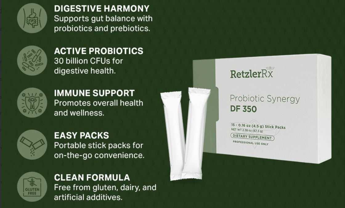 Probiotic Synergy DF350 – Ultra-High Potency, Multi-Strain Probiotic Probiotic Dr. Retzler’s Line of Premier Supplements HormoneSynergy