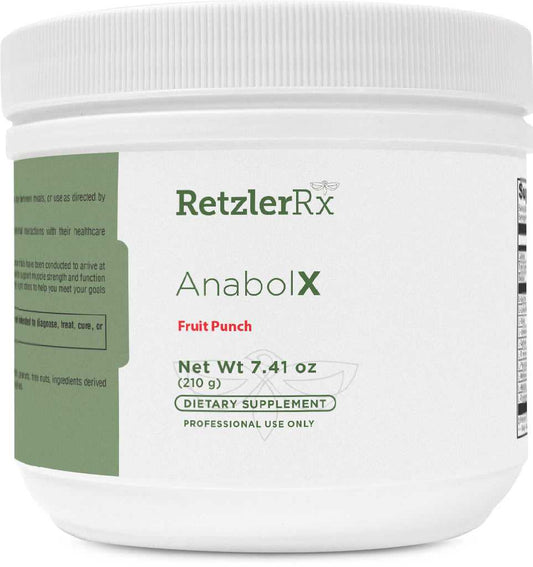 RetzlerRx AnabolX amino acid complex EAA BCAA powder for muscle recovery performance and lean body support