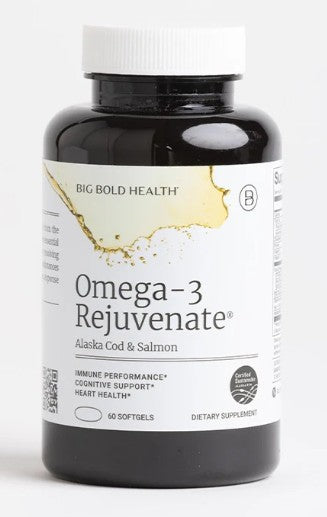 Big Bold Health Omega-3 Rejuvenate minimally processed whole food matrix omega-3 supplement for cardiovascular brain and inflammation support