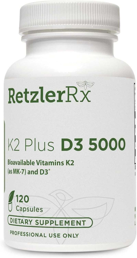 K2-D3 5000 120 Capsules Cardiometabolic & Heart Health Collection HormoneSynergy
