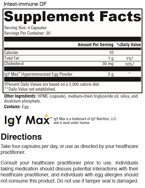 RetzlerRx® Intest-Immune – Hyperimmune Egg with IgY Max® Dr. Retzler’s Line of Premier Supplements HormoneSynergy