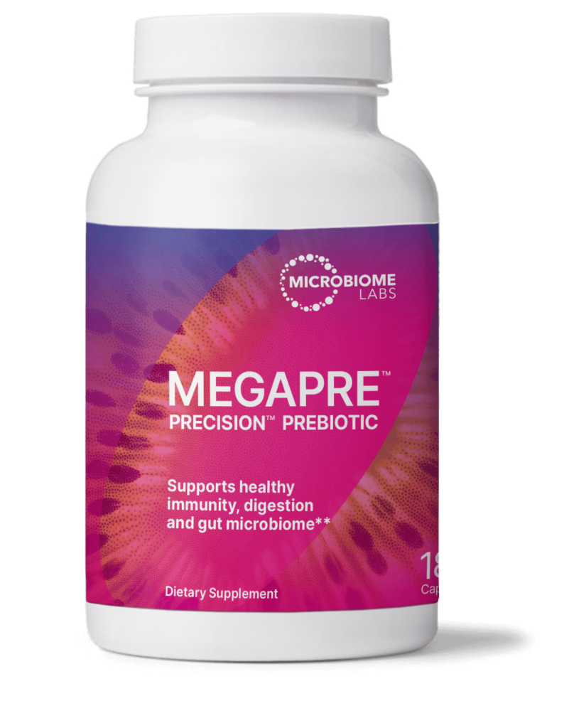Precision prebiotic supplement supporting microbiome diversity and beneficial gut bacteria in a clinical longevity medicine setting