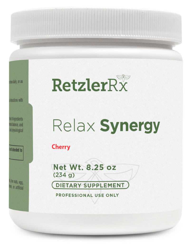 RetzlerRx Relax Synergy cherry stress support drink mix for calm mood and relaxation
